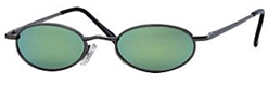 Metal frame oval sunglasses