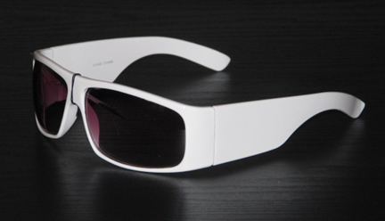 Women's white sunglasses